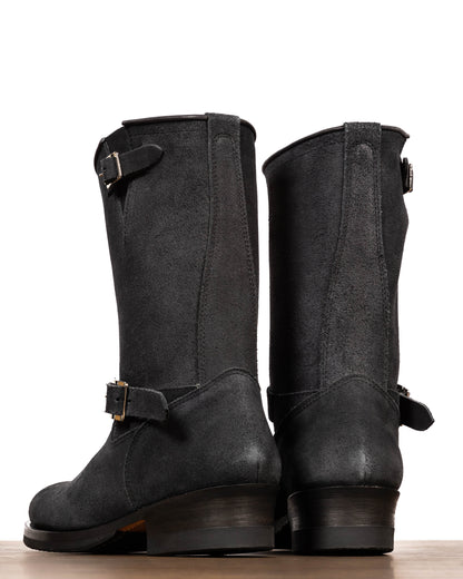 Attractions Suede Engineer Boot - Black - Standard & Strange