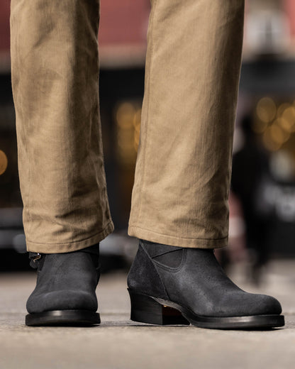 Attractions Suede Engineer Boot - Black - Standard & Strange