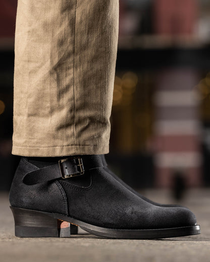 Attractions Suede Engineer Boot - Black - Standard & Strange