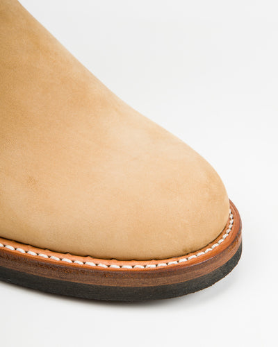 Attractions Suede Engineer Boot - Sand Beige Nubuck - Standard & Strange