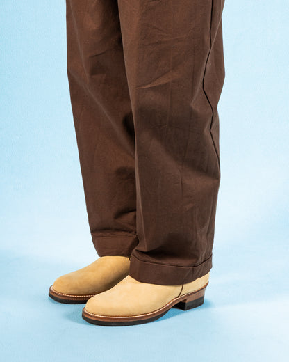 Attractions Suede Engineer Boot - Sand Beige Nubuck - Standard & Strange