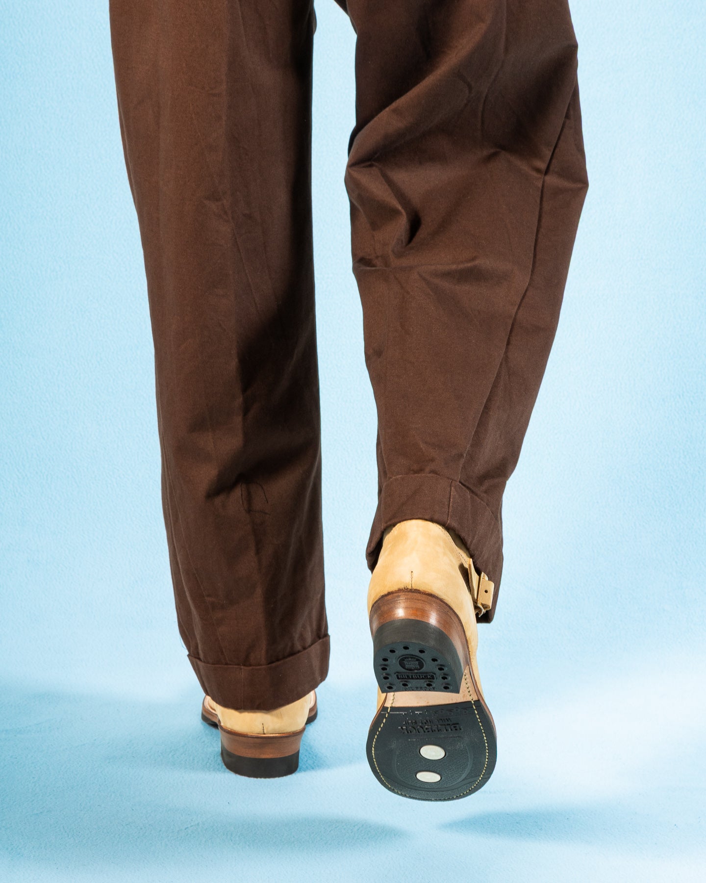 Attractions Suede Engineer Boot - Sand Beige Nubuck - Standard & Strange