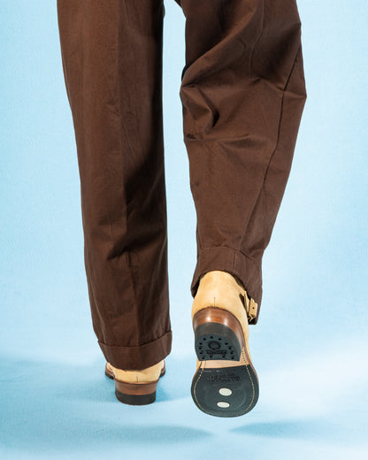 Attractions Suede Engineer Boot - Sand Beige Nubuck - Standard & Strange