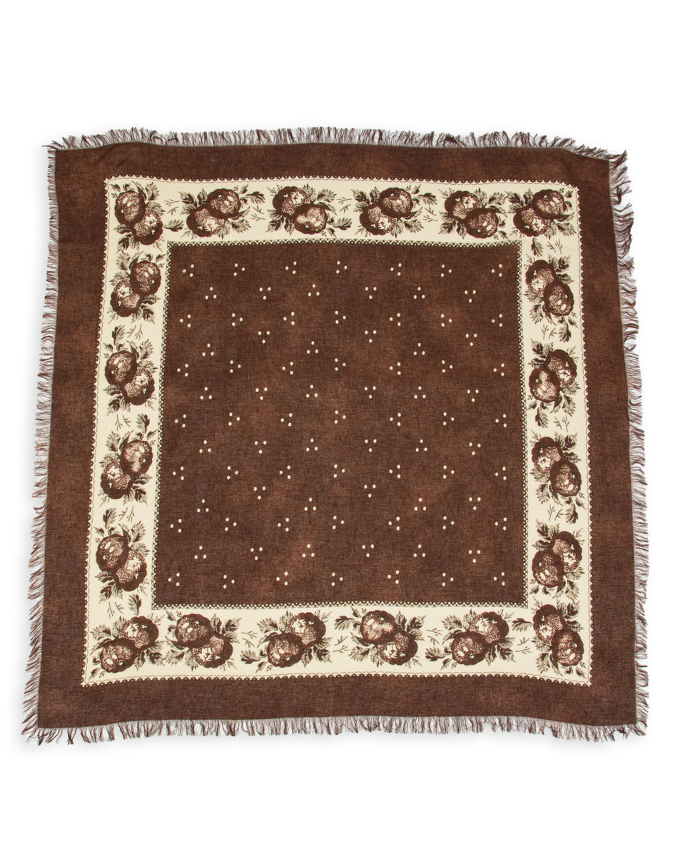 Kapital Bandanna BIG Fringed Stole (Persimmon) - Brown - Standard & Strange