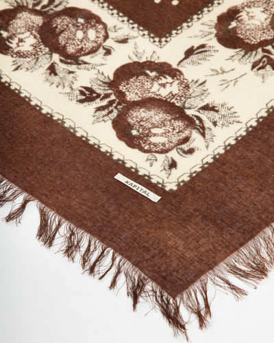 Kapital Bandanna BIG Fringed Stole (Persimmon) - Brown - Standard & Strange