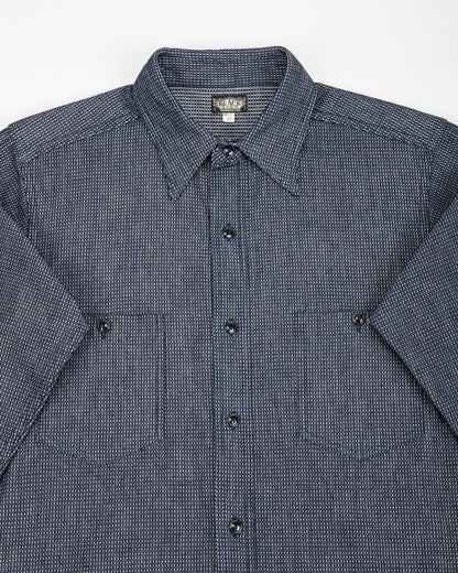 Black Sign 10 oz Dobby Denim Open Pocket Work Shirt - Dark Indigo - Standard & Strange