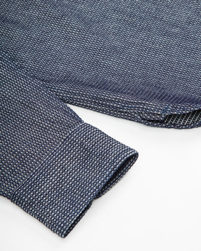 Black Sign 10 oz Dobby Denim Open Pocket Work Shirt - Dark Indigo - Standard & Strange