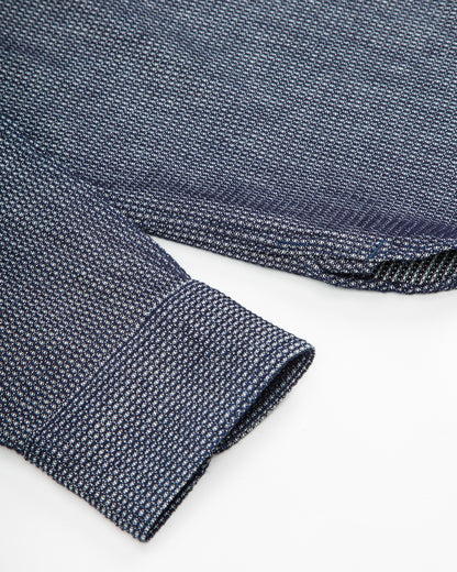 Black Sign 10 oz Dobby Denim Open Pocket Work Shirt - Dark Indigo - Standard & Strange