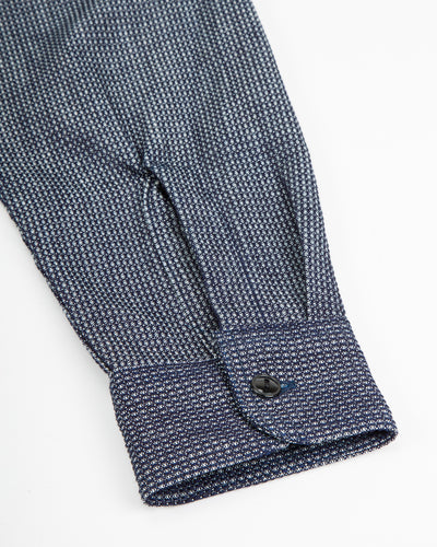 Black Sign 10 oz Dobby Denim Open Pocket Work Shirt - Dark Indigo - Standard & Strange