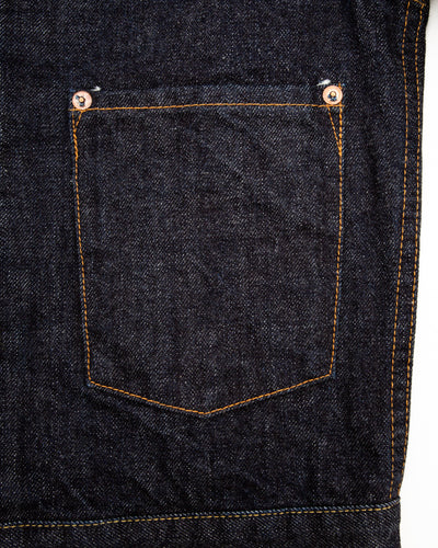 Black Sign 14oz Indigo Denim Pleats Jacket - Standard & Strange