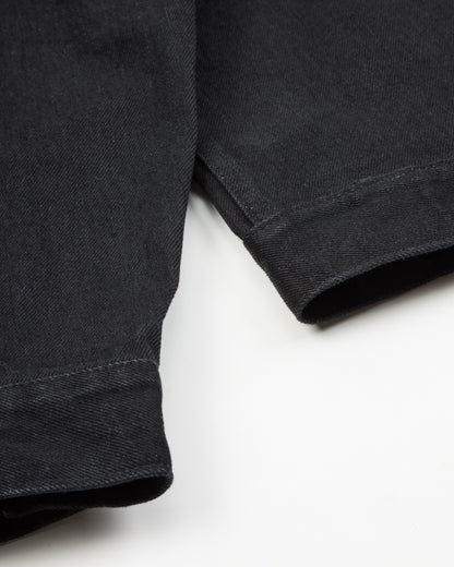 Black Sign 15oz Black Denim Pleats Jacket - Standard & Strange