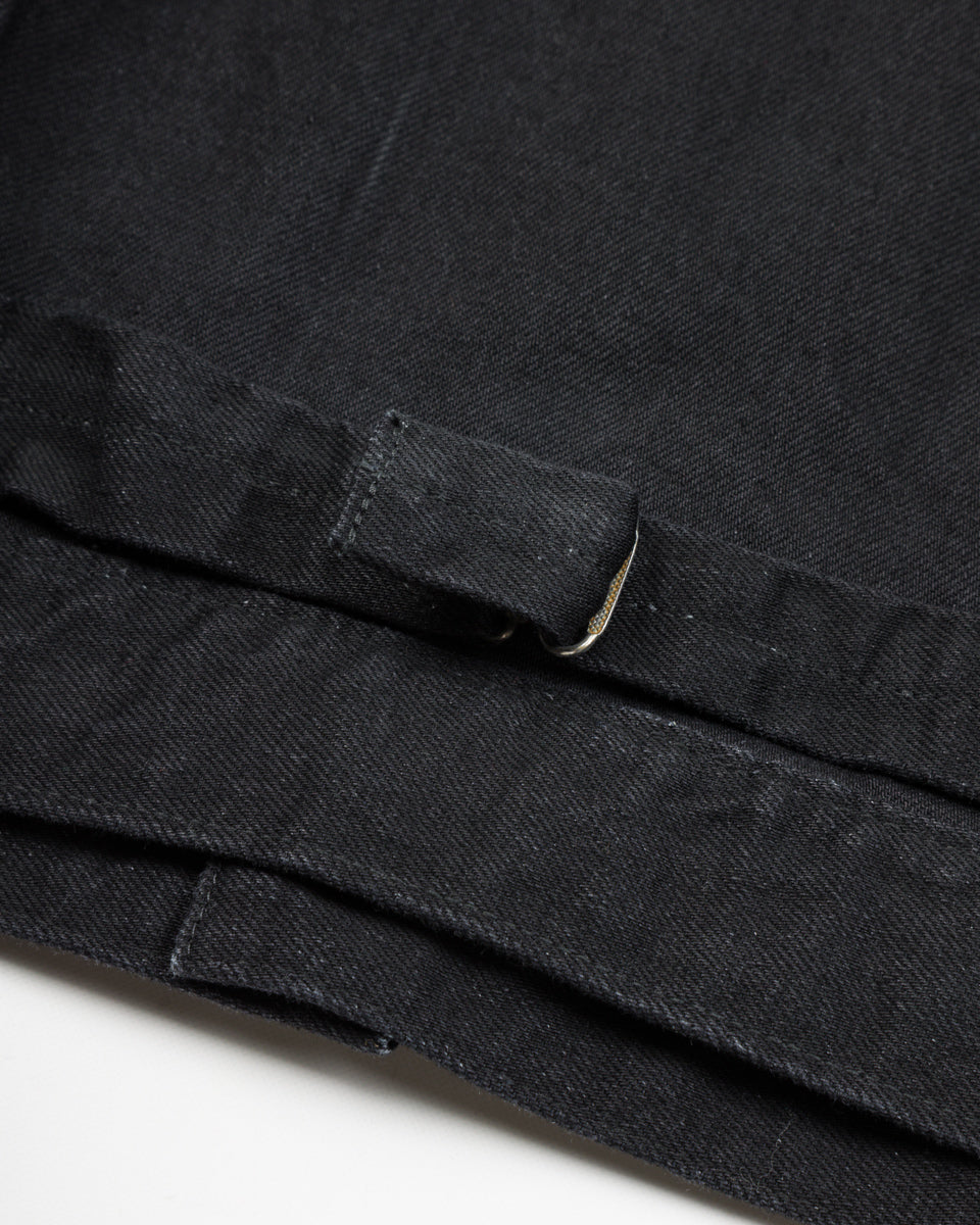 Black Sign 15oz Black Denim Pleats Jacket - Standard & Strange