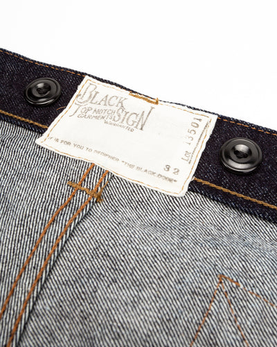 Black Sign 15oz Vocalion Waist Overalls - Dark Indigo - Standard & Strange