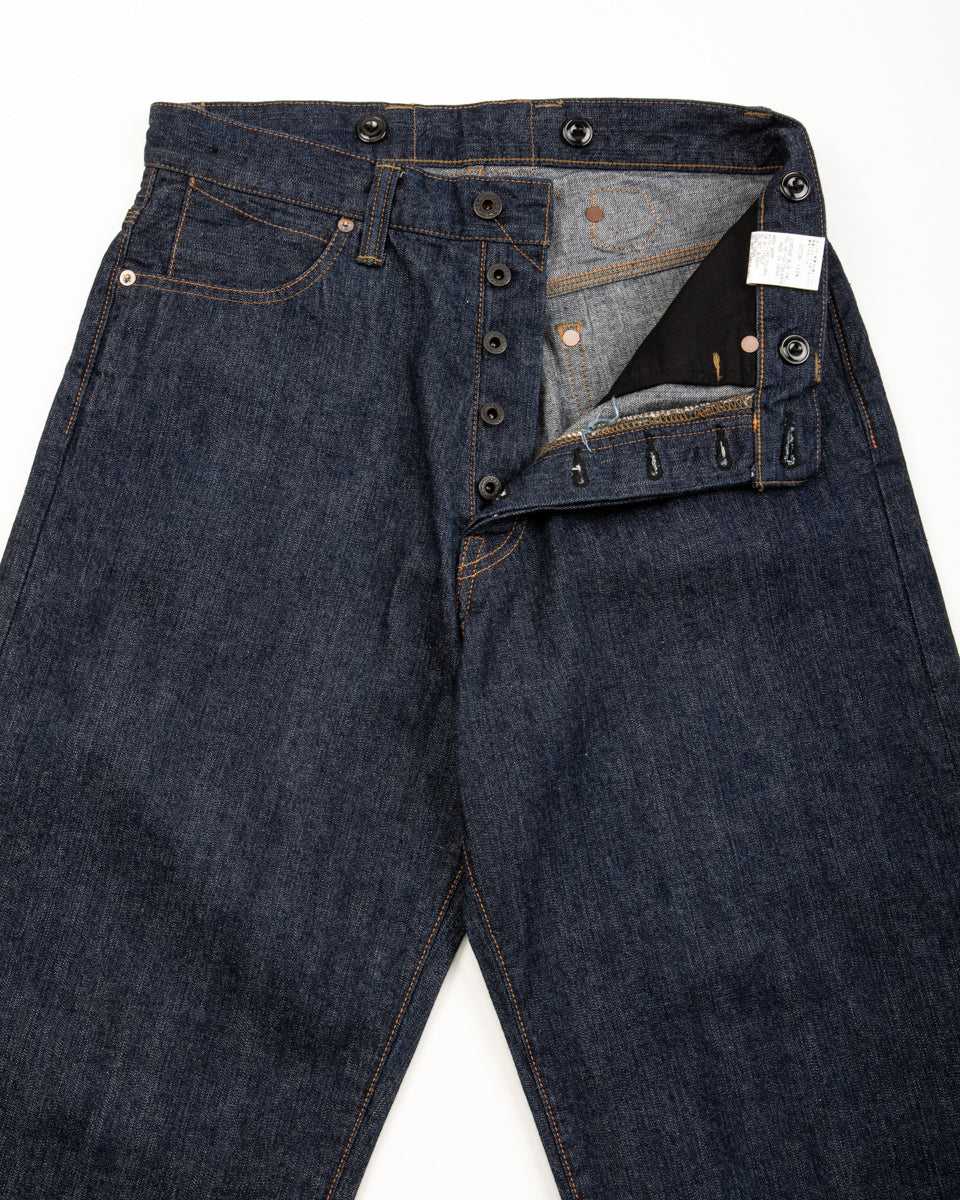 Black Sign 1920s 10.5 oz Dockery Waist-Overalls - Dark Indigo - Standard & Strange