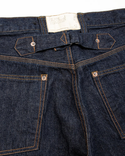 Black Sign 1920s 10.5 oz Dockery Waist-Overalls - Dark Indigo - Standard & Strange
