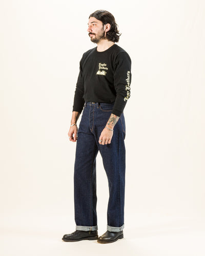 Black Sign 1920s 9 oz Death Valley Waist-Overalls - Dark Indigo - Standard & Strange