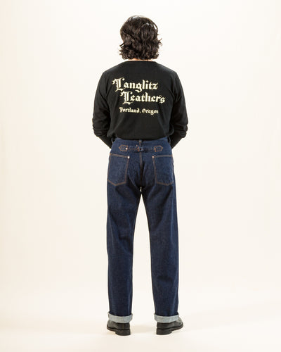 Black Sign 1920s 9 oz Death Valley Waist-Overalls - Dark Indigo - Standard & Strange