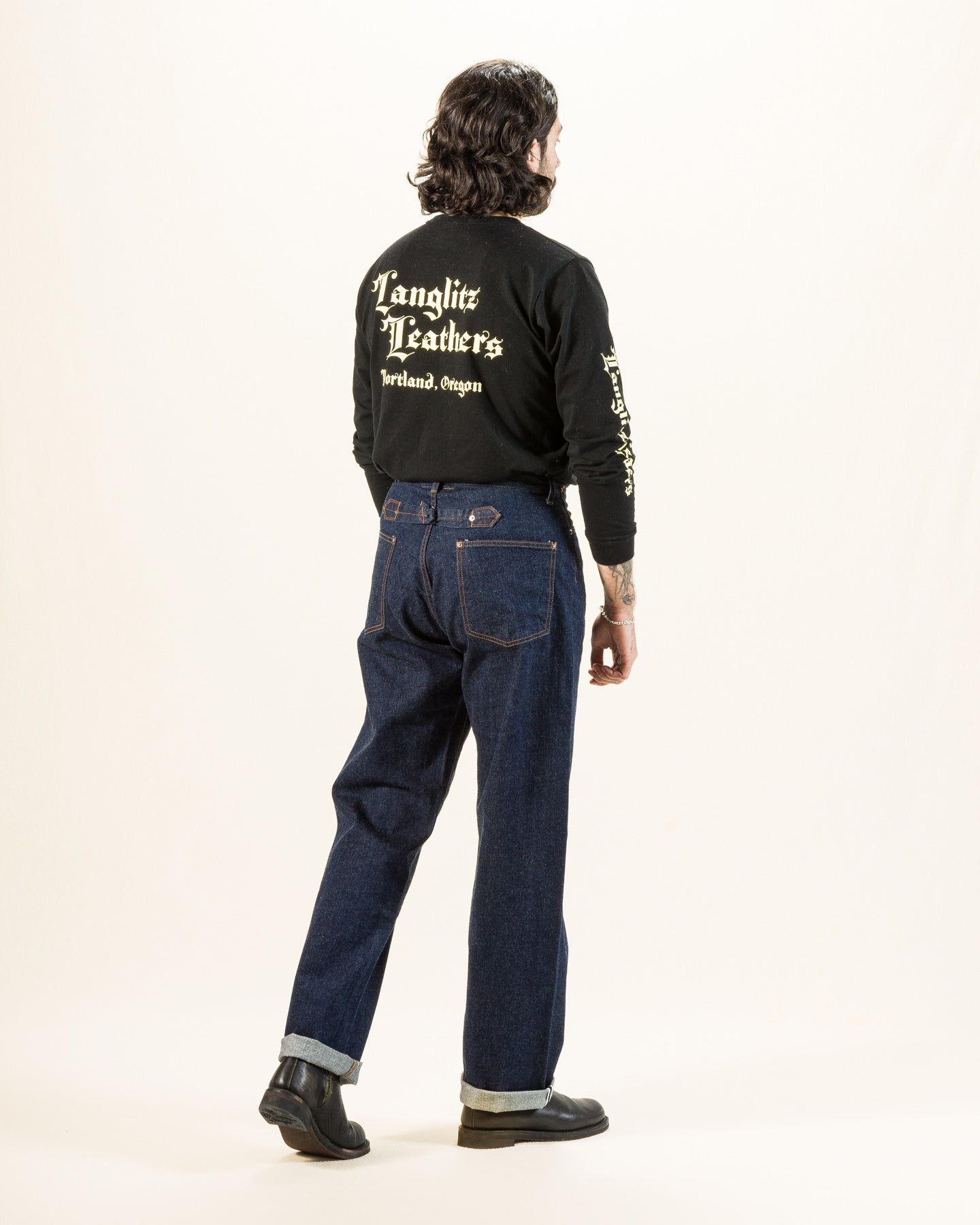 Black Sign 1920s 9 oz Death Valley Waist-Overalls - Dark Indigo - Standard & Strange