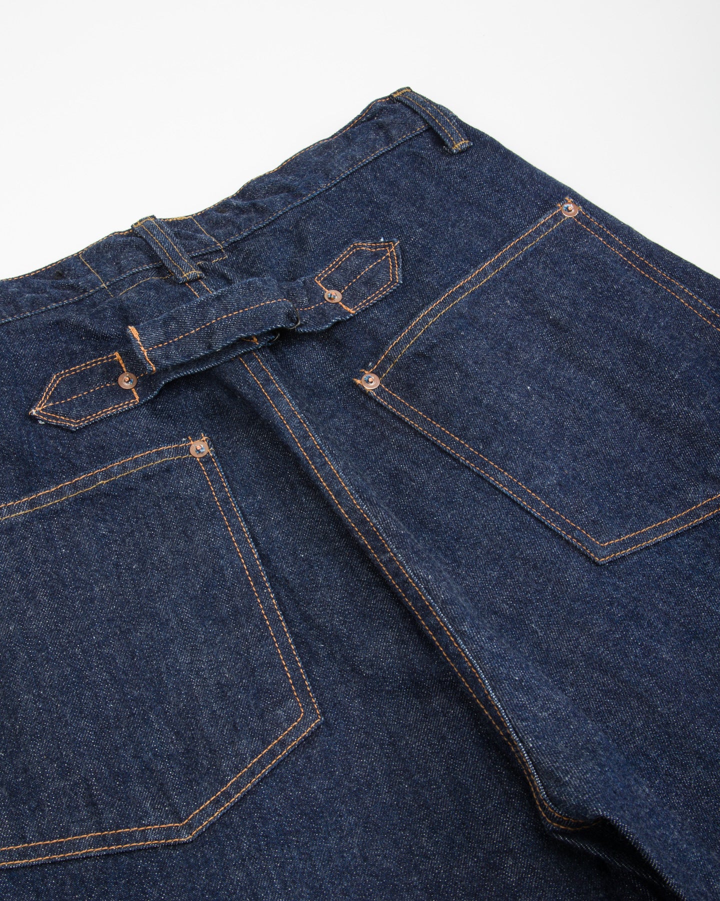 Black Sign 1920s 9 oz Death Valley Waist-Overalls - Dark Indigo - Standard & Strange