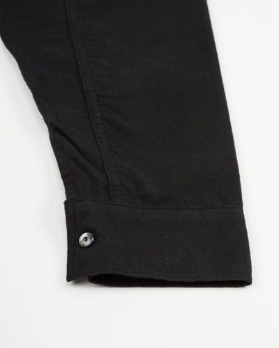 Black Sign 1920s Cow Boy Flannel Shirt - Midnight Black - Standard & Strange