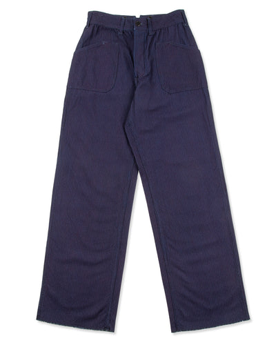 Black Sign 1920s "Sashiko" Montgomery Trousers - Deep Indigo - Standard & Strange