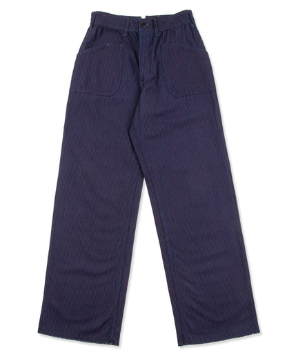 Black Sign 1920s "Sashiko" Montgomery Trousers - Deep Indigo - Standard & Strange