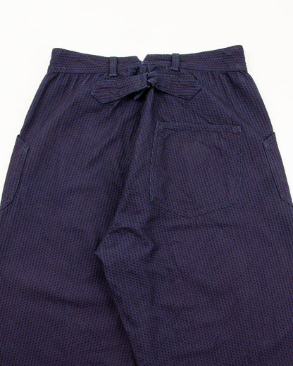 Black Sign 1920s "Sashiko" Montgomery Trousers - Deep Indigo - Standard & Strange