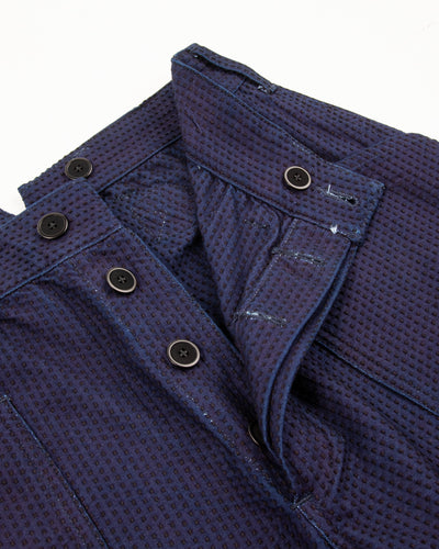 Black Sign 1920s "Sashiko" Montgomery Trousers - Deep Indigo - Standard & Strange