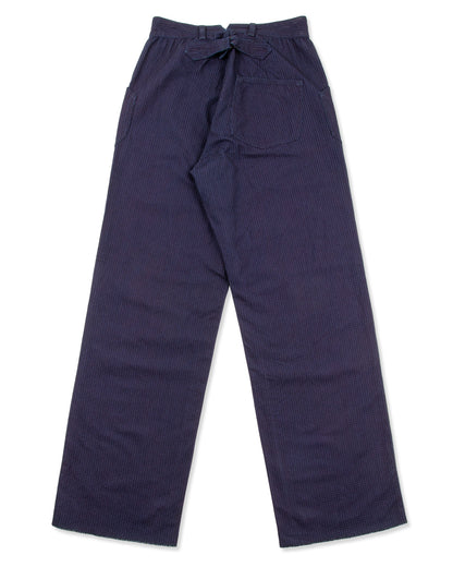 Black Sign 1920s "Sashiko" Montgomery Trousers - Deep Indigo - Standard & Strange