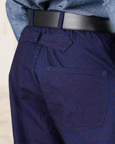 Black Sign 1920s "Sashiko" Montgomery Trousers - Deep Indigo - Standard & Strange