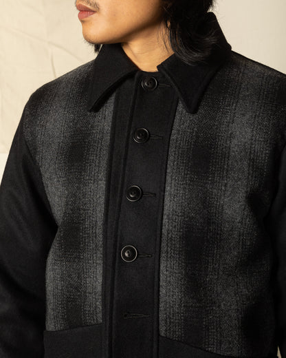 Black Sign 1930s 2-Tone Sports Jacket - Rat Gray Ombre Check - Standard & Strange