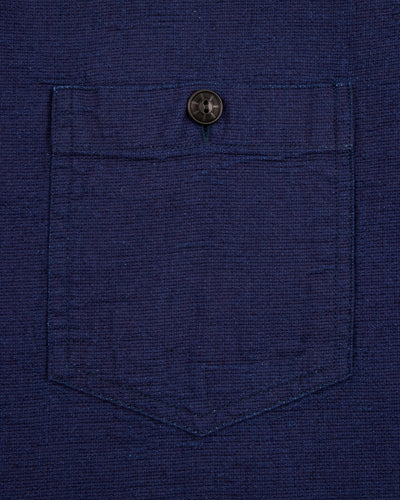 Black Sign 1930s 5.5oz Indigo Dobby Solder Shirt - Dark Indigo - Standard & Strange