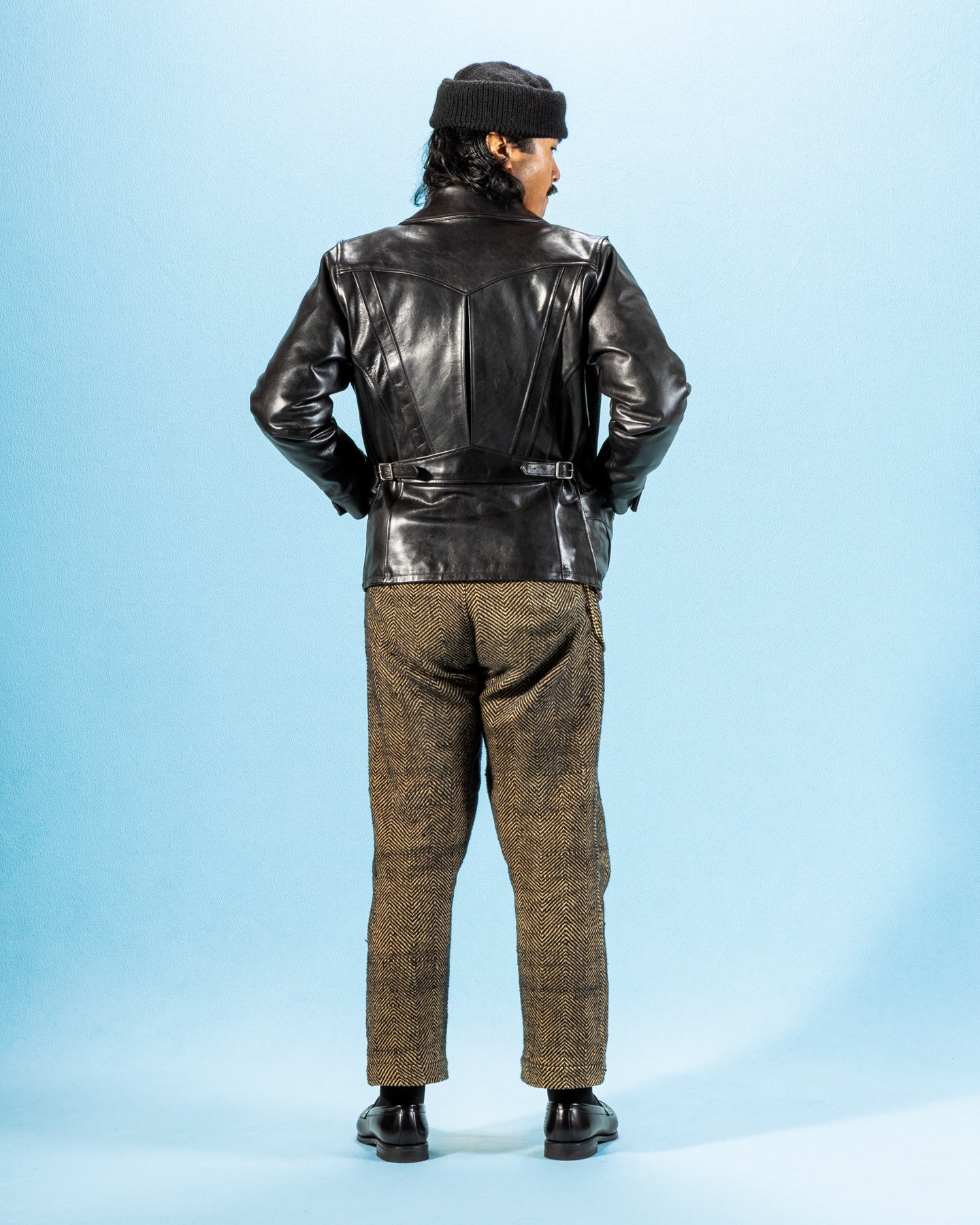 BLACK SIGN 1930s Howard Jacket ホースレザー　ヘア 1930s Howard Jacket Horsehide Silky Black