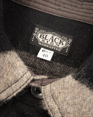 Black Sign 1930s Prison Border Pigpen Shirts - Smoky Gray x Mat Black - Standard & Strange