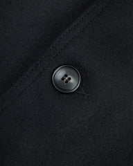 Black Sign 1930s Wool Melton Duce Coat - Midnight Black - Standard & Strange