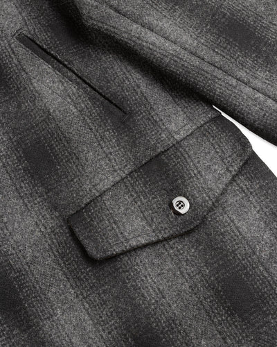 Black Sign 1940s 2-Way Field Jacket - Rat Gray Ombre Check - Standard & Strange