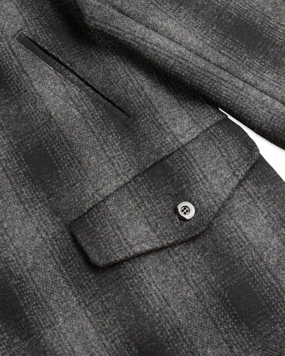 Black Sign 1940s 2-Way Field Jacket - Rat Gray Ombre Check - Standard & Strange