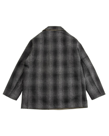 Black Sign 1940s 2-Way Field Jacket - Rat Gray Ombre Check - Standard & Strange