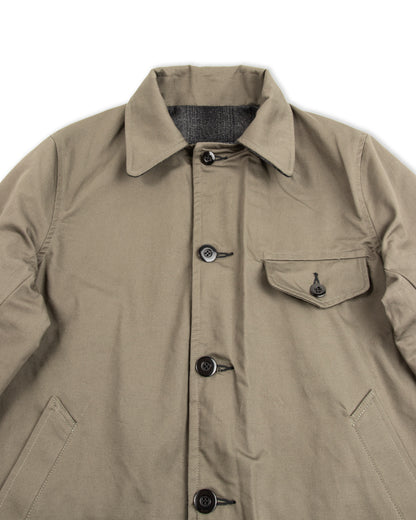 Black Sign 1940s 2-Way Field Jacket - Rat Gray Ombre Check - Standard & Strange