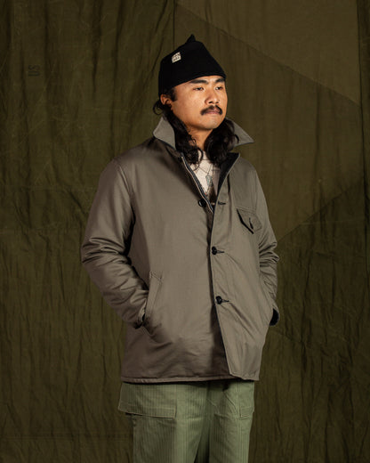 Black Sign 1940s 2-Way Field Jacket - Rat Gray Ombre Check - Standard & Strange