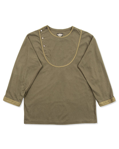 Black Sign 3/4 Sleeve Double Breasted Underwear - Soldier Green - Standard & Strange