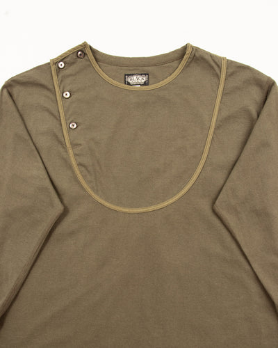 Black Sign 3/4 Sleeve Double Breasted Underwear - Soldier Green - Standard & Strange