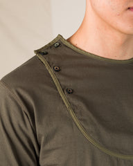 Black Sign 3/4 Sleeve Double Breasted Underwear - Soldier Green - Standard & Strange