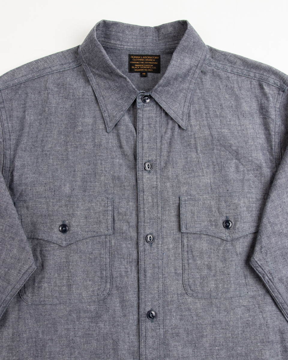 6.5oz Chambray US Navy Shirts - Royal Navy