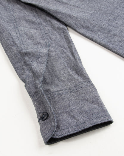 Black Sign 6.5oz Chambray US Navy Shirts - Royal Navy - Standard & Strange