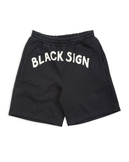 Black Sign BS Boxercise Shorts - Midnight Black - Standard & Strange