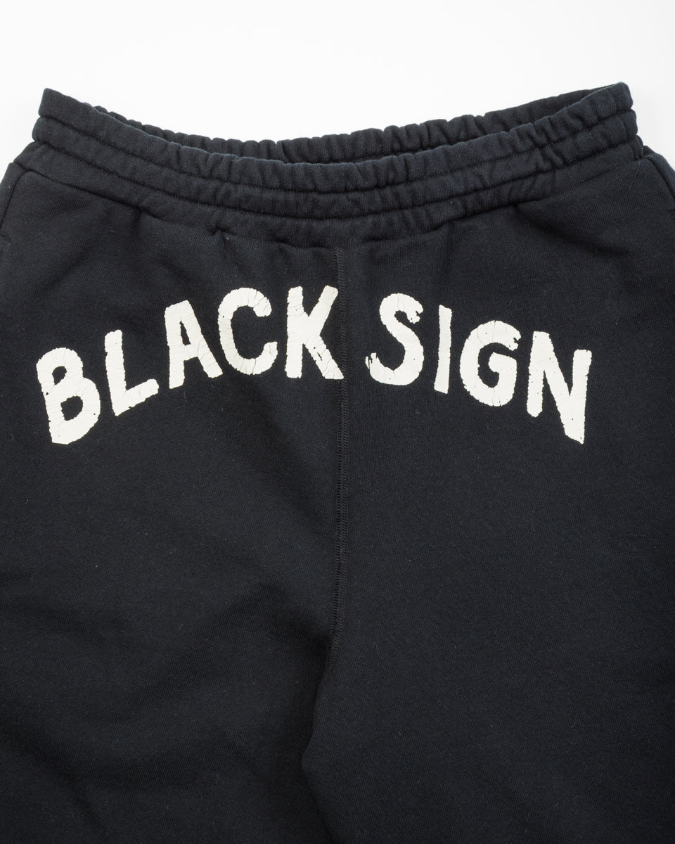 Black Sign BS Boxercise Shorts - Midnight Black - Standard & Strange