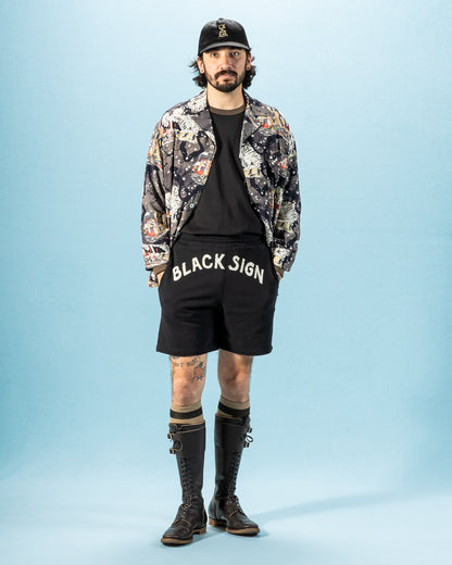 Black Sign BS Boxercise Shorts - Midnight Black - Standard & Strange