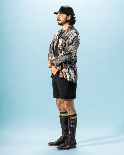 Black Sign BS Boxercise Shorts - Midnight Black - Standard & Strange