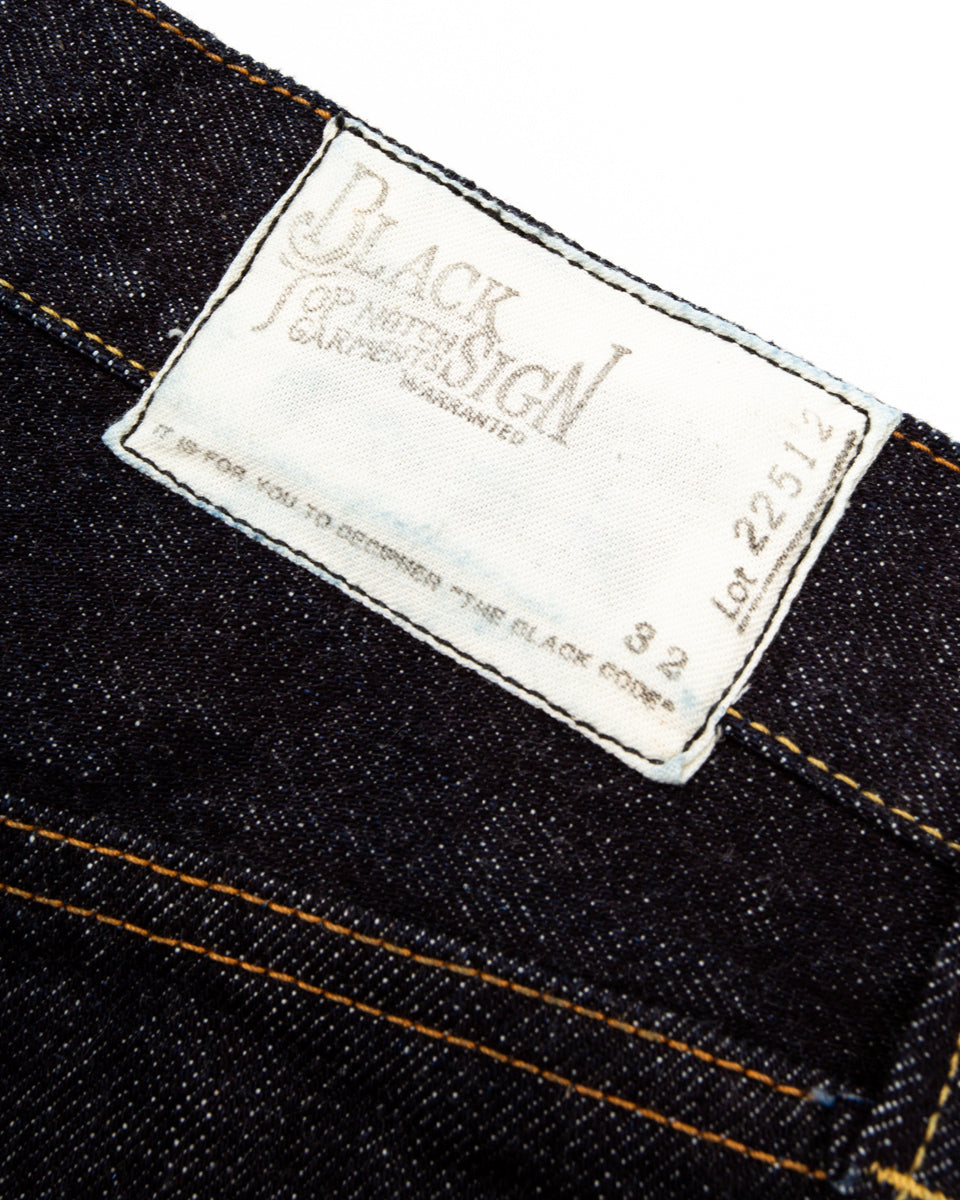 Black Sign BS Denim Pants Wide Straight - 14oz Indigo - Standard & Strange
